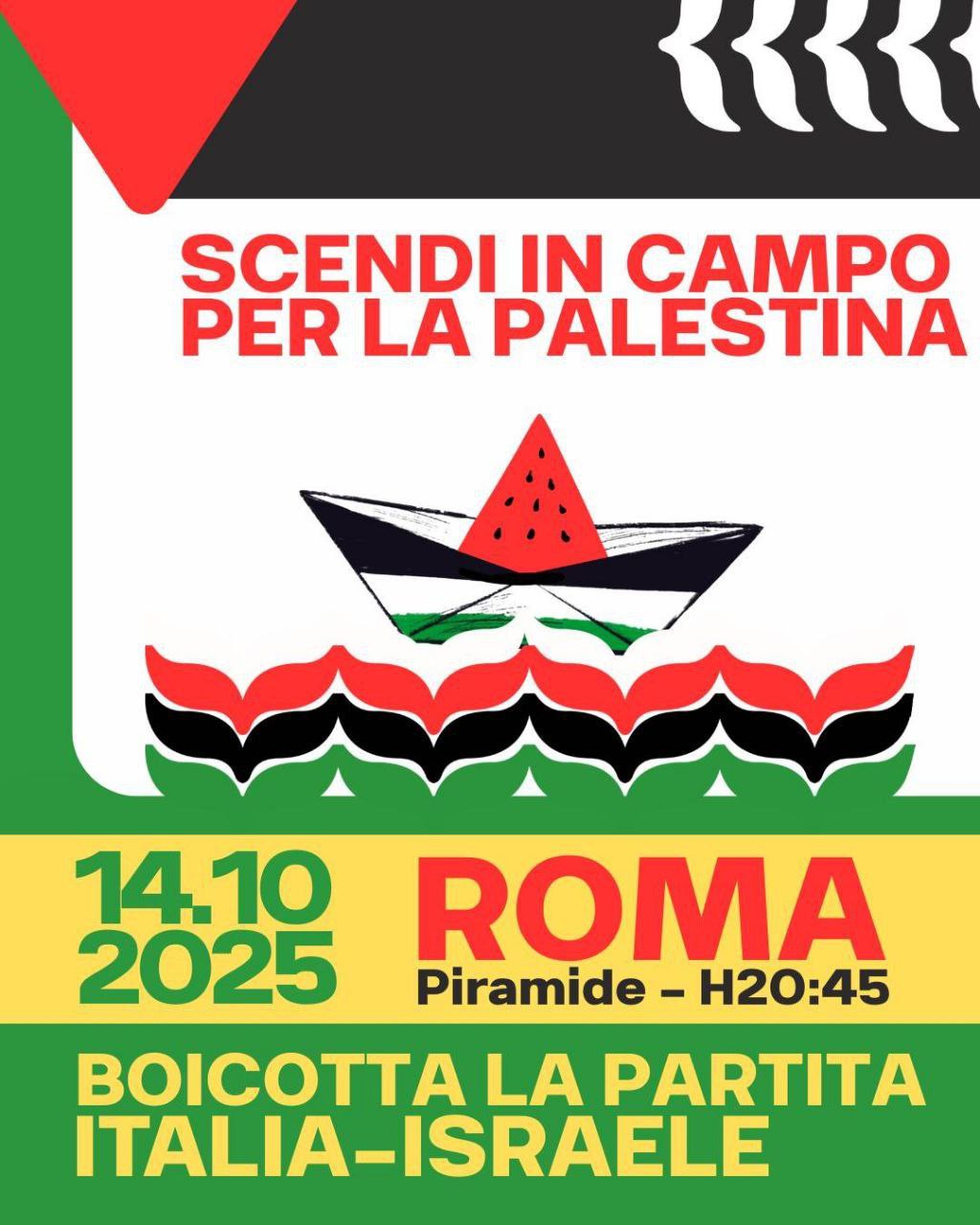 Roma: In campo con la Palestina