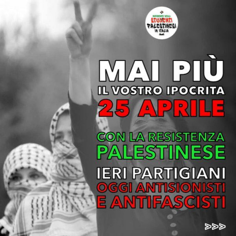 25 aprile con la resistenza palestinese