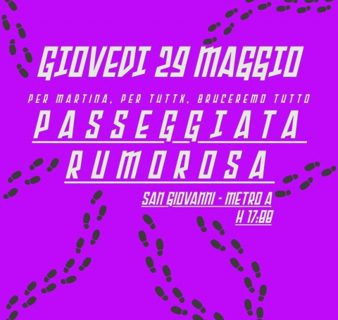 grafica d'indizione della passeggiata rumorosa