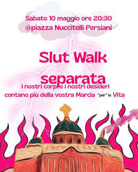 Locandina Slut Walk 10 maggio 2025