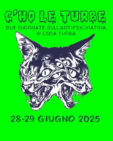Locandina della due giorni a Perugia: C'ho le turbe