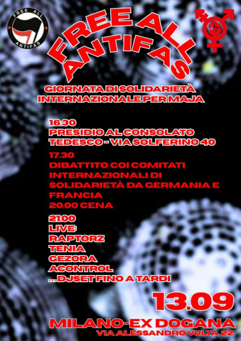 locandina giornata internazionale per Maja 13 settembre
