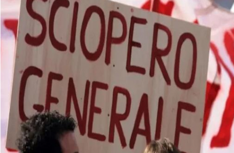 Cartello: sciopero generale