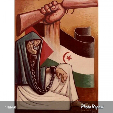 Murales omaggio al fronte polisario