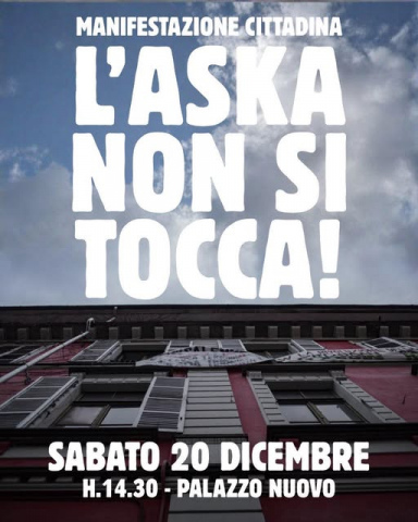 Sgombero Askatasuna - corteo 20 dicembre