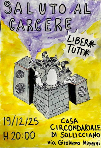 Manifesto Saluto al carcere di Sollicciano