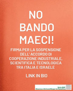 Lettera aperta della rete Ricerca e Università per la Palestina
