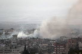Foto di un bombardamento in Libano