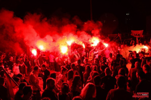 Manifestazione al porto ateniese del Pireo
