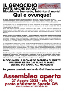 Comunicato del Coordinamento di Solidarietà con il Popolo Palestinese