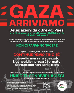 locandina della Global Sumud Flotilla