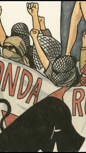 Onda Rossa Posse All'Assalto Del Palco Durante Le Prime Occupazioni Universitarie Durante Il Movimento Della Pantera