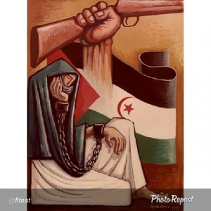 Murales omaggio al fronte polisario