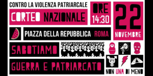 Locandina manifestazione nazionale 22 novembre