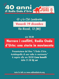 Locandina 40 anni Radio Onda d'Urto