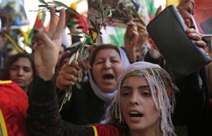 manifestazione donne kurde