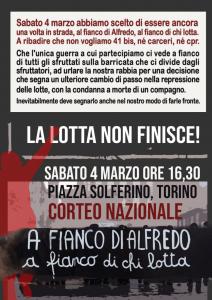 Corteo Nazionale Per Alfredo  