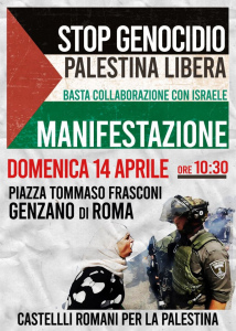 Locandina per il corteo di Genzano