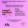 Grafica dell'iniziativa: megafono e scritta I numeri te li diamo noi!