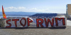 Striscione STOP RWM