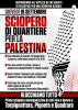 Locandina sciopero di quartiere per la palestina - 18 Settembre