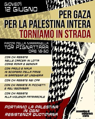 Per Gaza. Per la Palestina intera