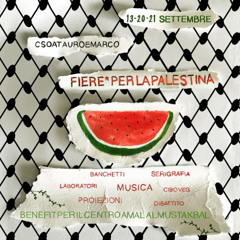 flyer FIERE per la Palestina