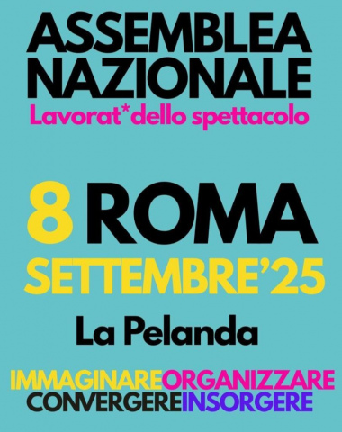 Locandina dell'assemblea nazionale