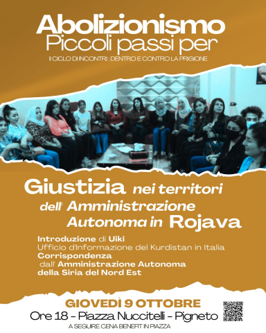 Locandina iniziativa 9 ottobre 2025