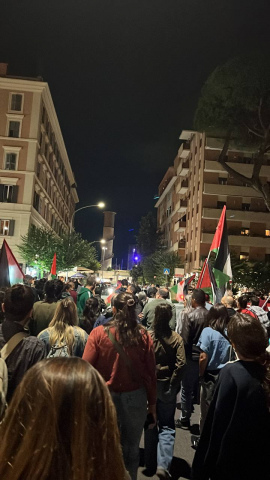foto del corteo di roma