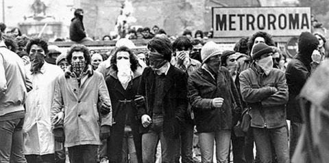Manifestazione dell'Autonomia Operaia a Roma