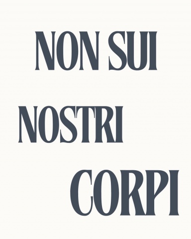 Non sui nostri corpi