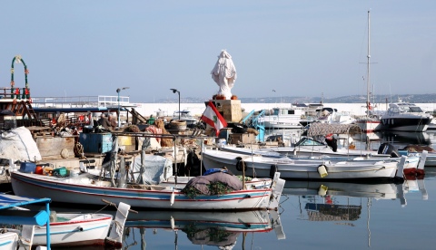 Il porto di pescatori di Tiro