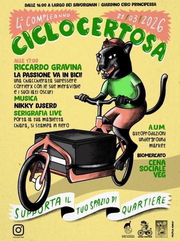 Locandina del compleanno di Ciclocertosa