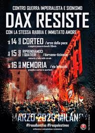 Locandina della tre giorni in ricordo a Davide "Dax" Cesare