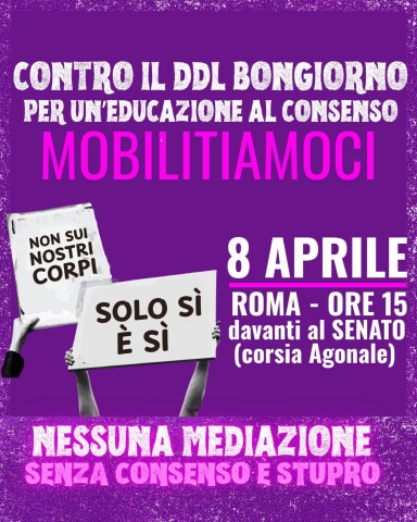 8 aprile ore 15 al senato 