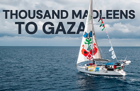 Un'imbarcazione della Thousand Madleens to Gaza