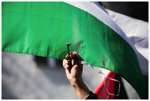 Chiave e bandiera palestinese
