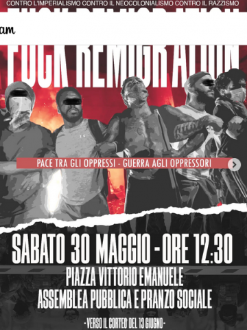 Locandina per il 30 Maggio