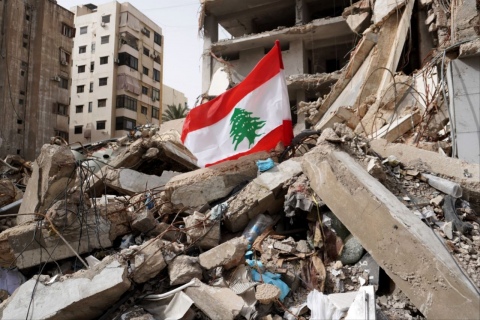 bombardamenti a Dahyie, periferia sud di Beirut