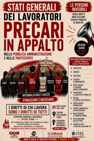 Locandina dello sciopero