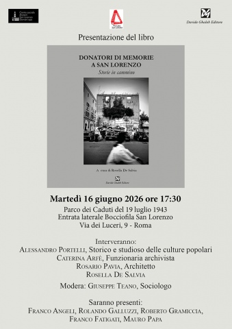 Locandina della presentazione e locandina del volume