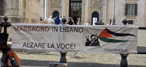 manifestazione di oggi davanti a Montecitorio 