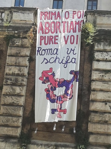 contestazione alla marcia di Pro vita del 2025
