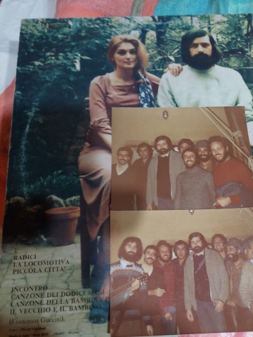 foto di Guccini con compagni di ROR