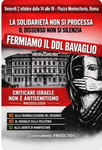 Locandina dell'iniziativa del 2 ottobre