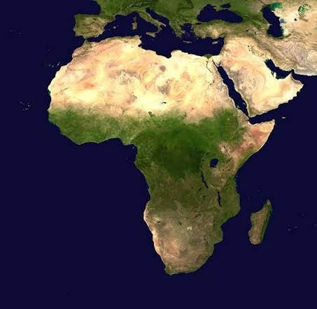 immagine satellitare dell'africa