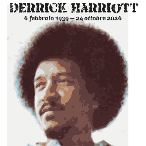 primo piano del cantante e produttore Derrick Harriott