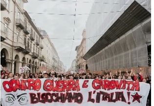 foto dello spezzone studentesco