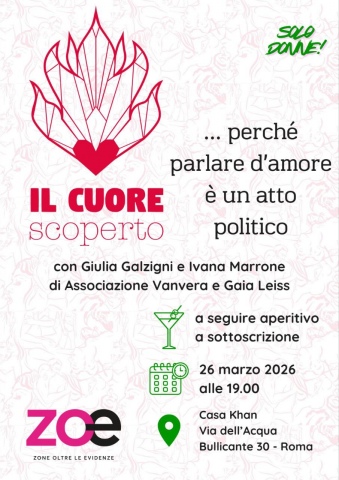 Il cuore scoperto: locandina dell'incontro